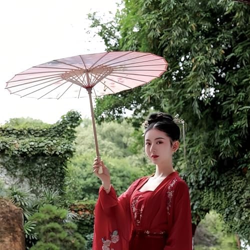 Handmade Silk Parasol Umbrella with Bamboo Frame