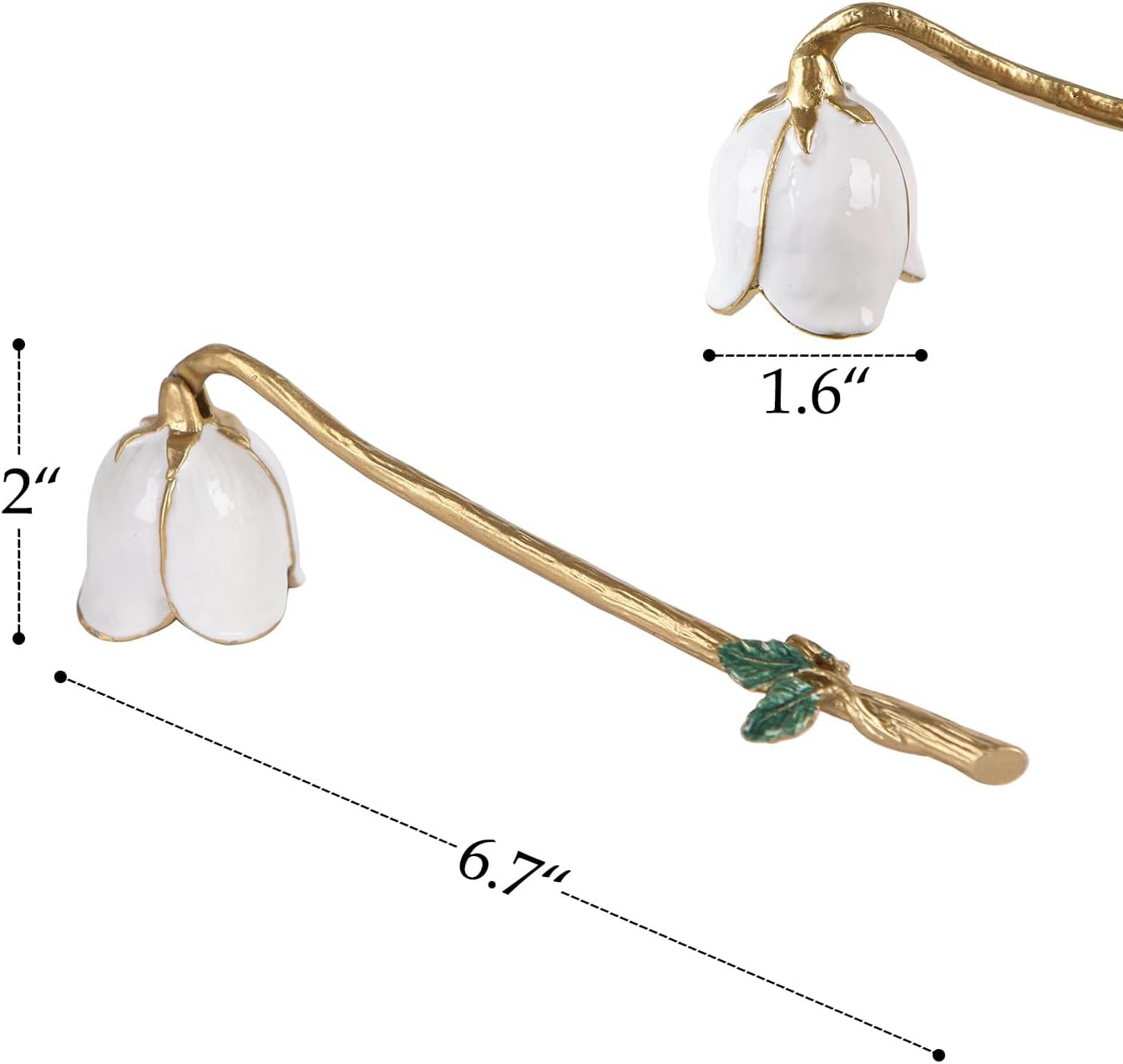 NIKKY HOME Candle Snuffer with Flower Design