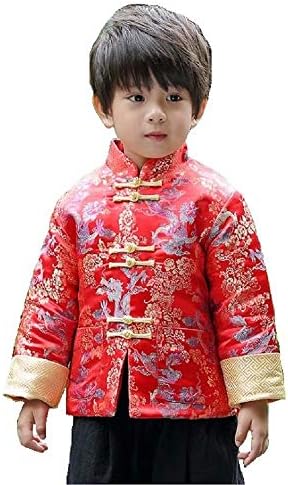 Hooyi Boys Traditional Tang Coat Spring Festival Costume