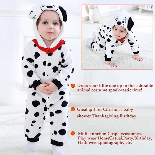 TONWHAR Winter Hooded Romper for Baby and Toddler