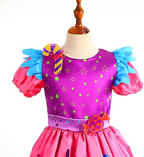 IDOPIP Rainbow Candy Tutu Dress for Girls 3-10Y 1