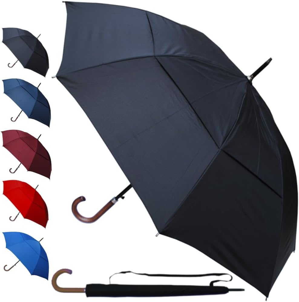60MPH Windproof Heavy Duty Umbrella - StormDefender City