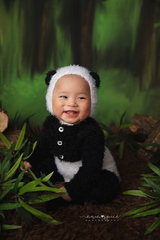 Handmade Panda Costume for Baby 3-6 Months