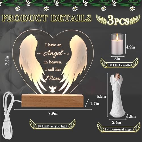 Kittmip Sympathy Gift Clear Acrylic Night Light