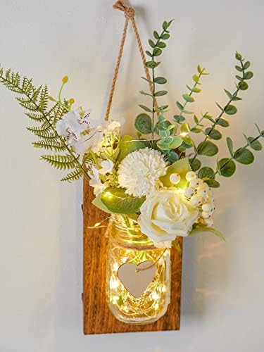 Party Joy Decor Jars with LED Lights and Flowers