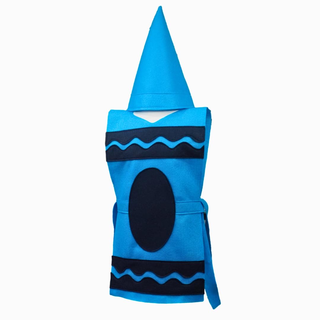 Light Blue Crayon Costume Tunic Hat Set - Family Sizes