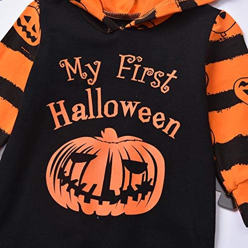 Aalizzwell Baby Halloween Hooded Romper for Toddler Boys Girls