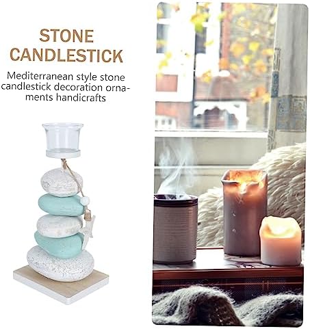 ABOOFAN Marble Candle Holder Vintage Carved Design