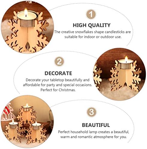 BESPORTBLE 6PCS Snowflake Candlestick Holder 1