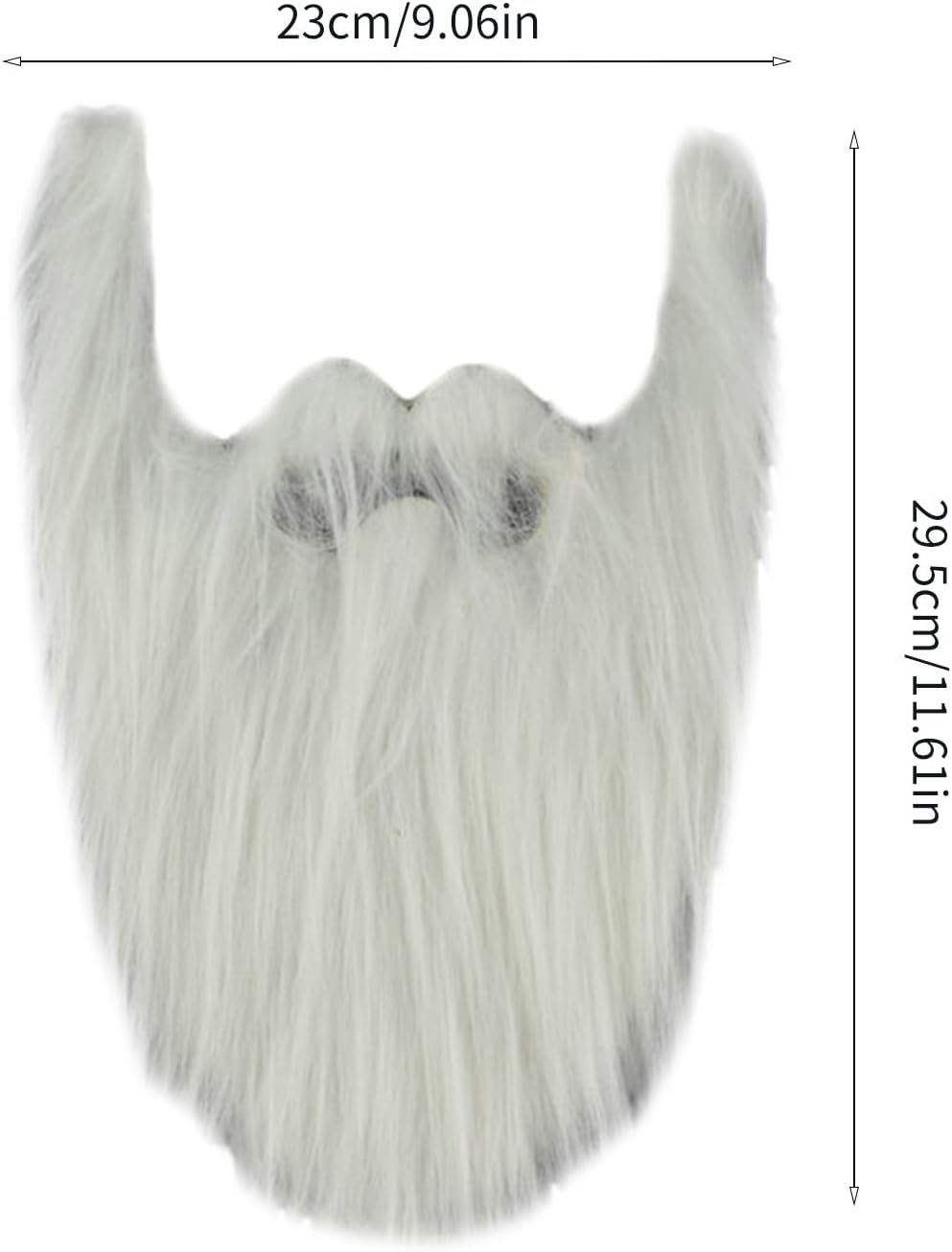 BOGEEL Halloween Fake Beard with Adjustable Elastic Rope and Cloth
