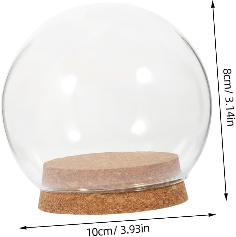 FOMIYES 5PCS Glass Dome Display Case 1
