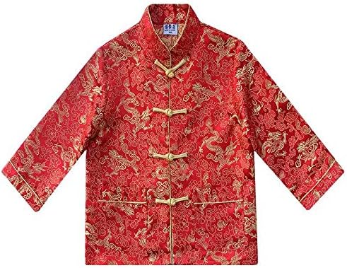 Little Boys Dragon Tang Coat Long Sleeve Boy Jacket