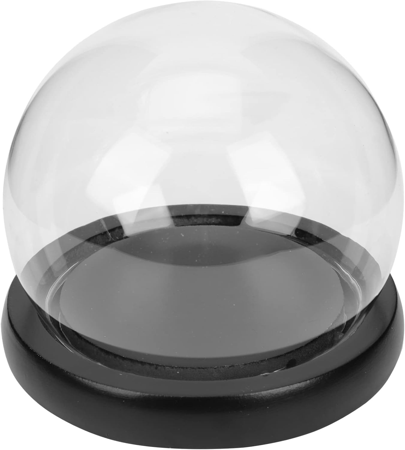 SOLUSTRE Decorative Glass Dome Jar with Base