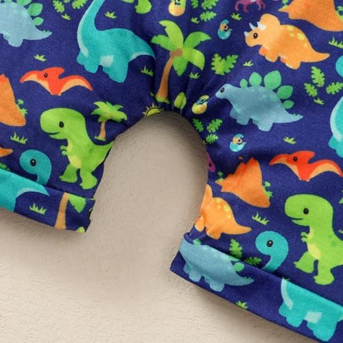 Baby Boy Dinosaur Romper Pants Set 1st Birthday Outfit