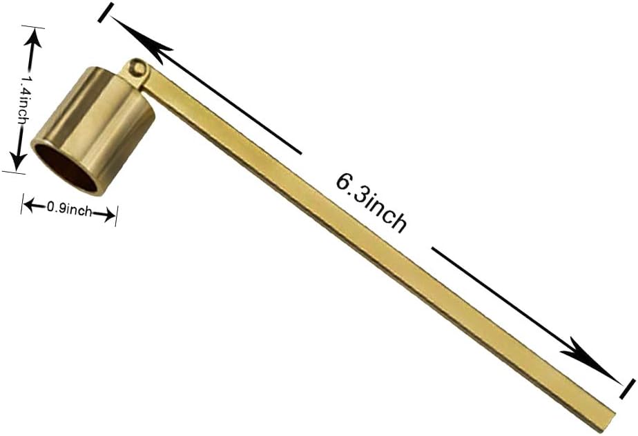 TimLin Gold Candle Snuffer with Long Handle 1