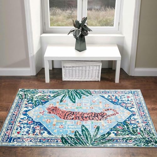 Aldopein Tropical Jungle Throw Rug 2x3