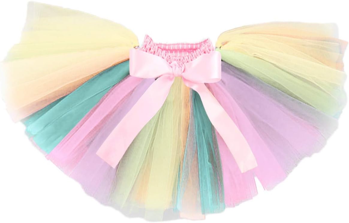 NEWEPIE Rainbow Unicorn Baby Costume Set 1st Birthday