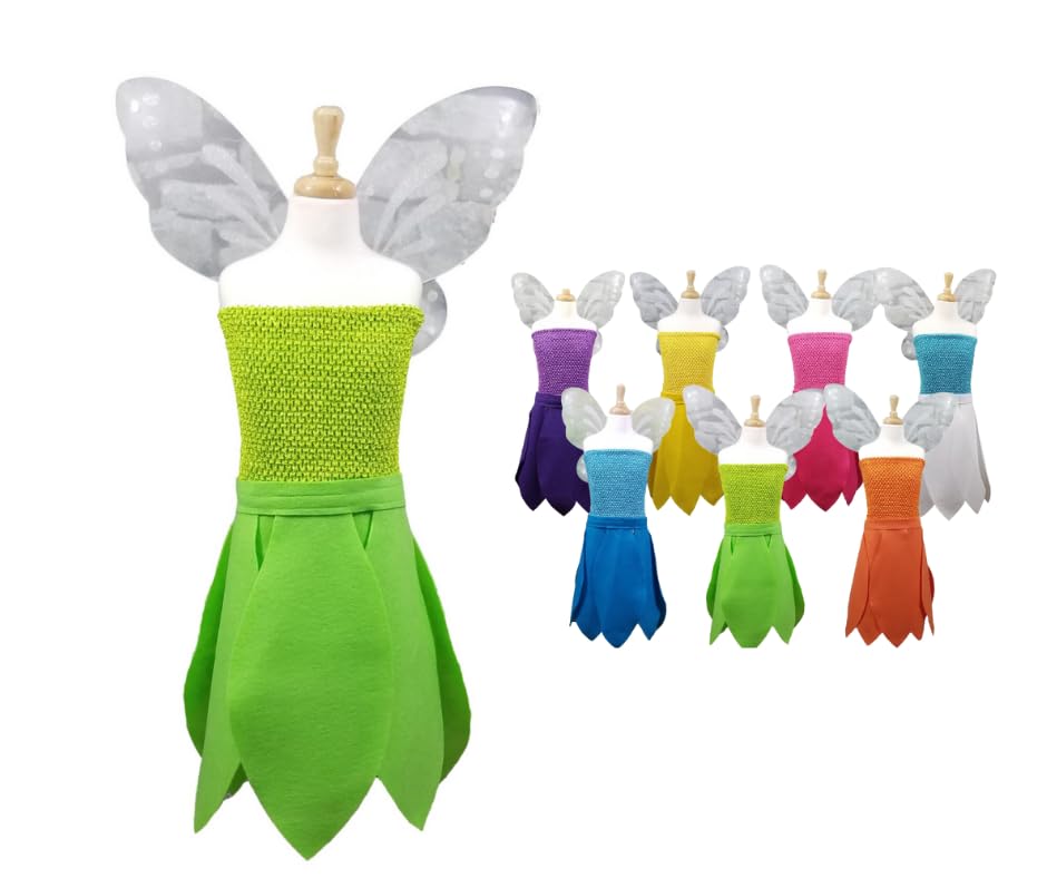 Lime Green Tinker Bell Costume for Kids and Babies