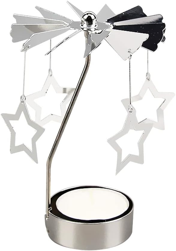 Eforcase Spinning Tea Light Holder for Romantic Decor