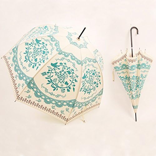 Kung Fu Smith Bubble Windproof Umbrella with Flower Totem Print