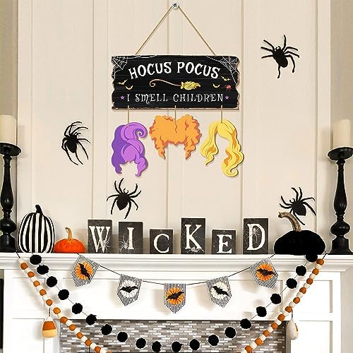 Hocus Pocus I Smell Children Wooden Door Sign