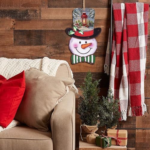 Snowman Wooden Christmas Sign Holiday Decor