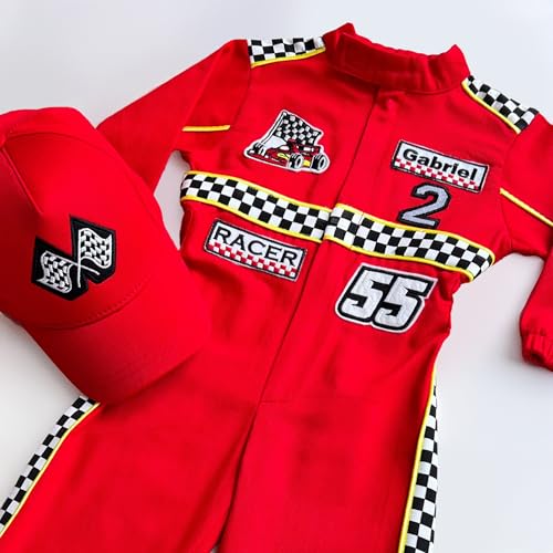 Handmade Race Car Driver Costume for Toddlers 2T