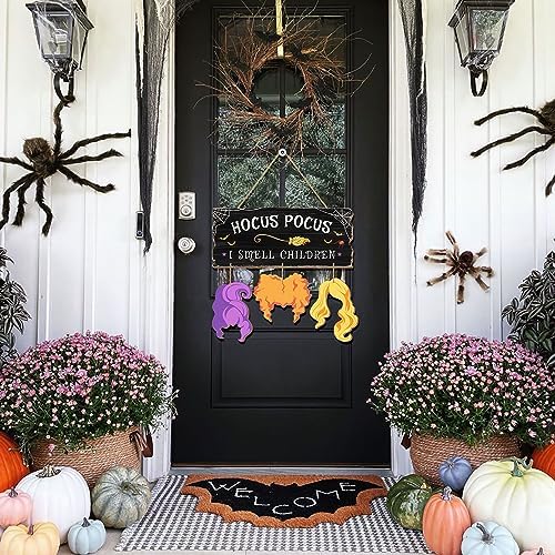 Hocus Pocus I Smell Children Wooden Door Sign
