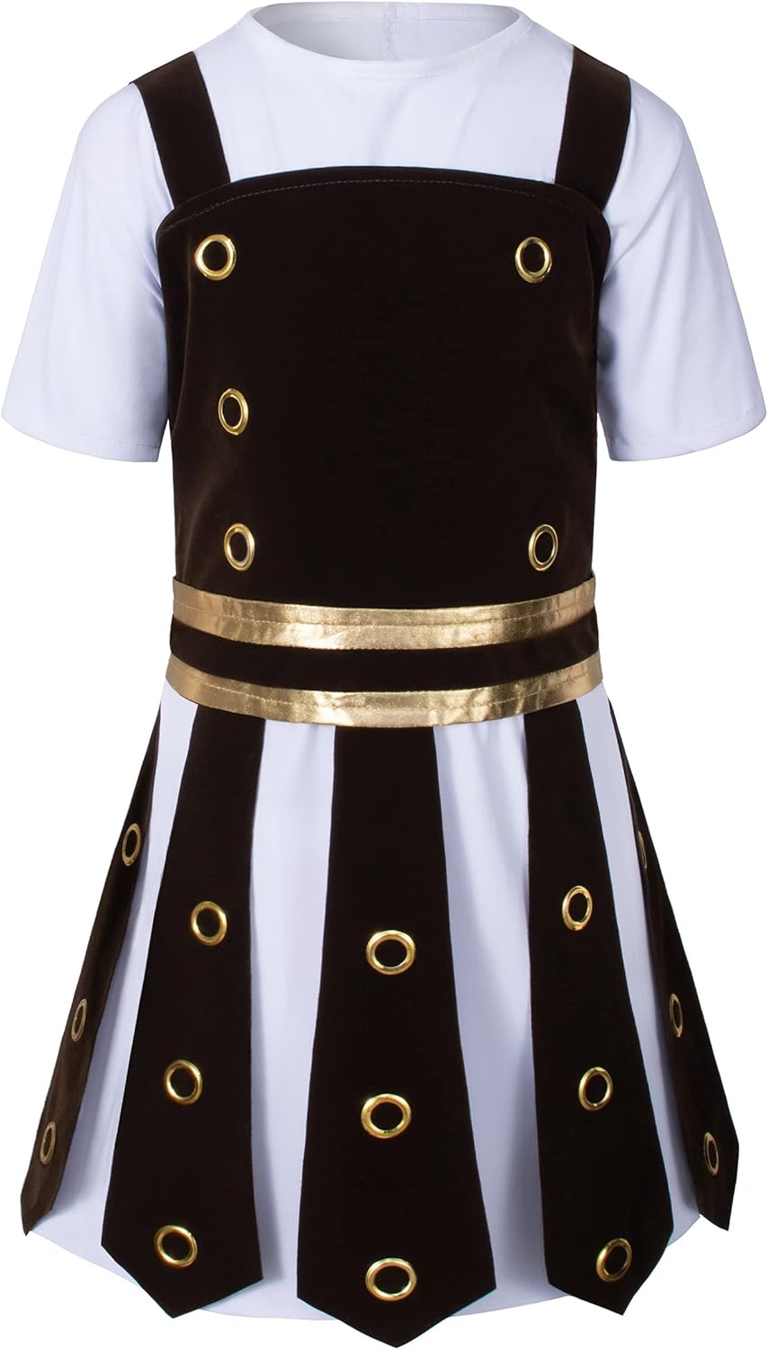 Elibelle Child Medieval Knight Costume with Sword and Shield