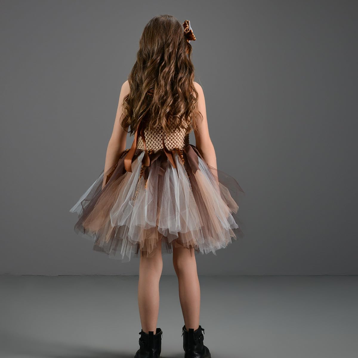 FYMNSI Halloween Costume for Girls with Tutu Dress and Hair Bow