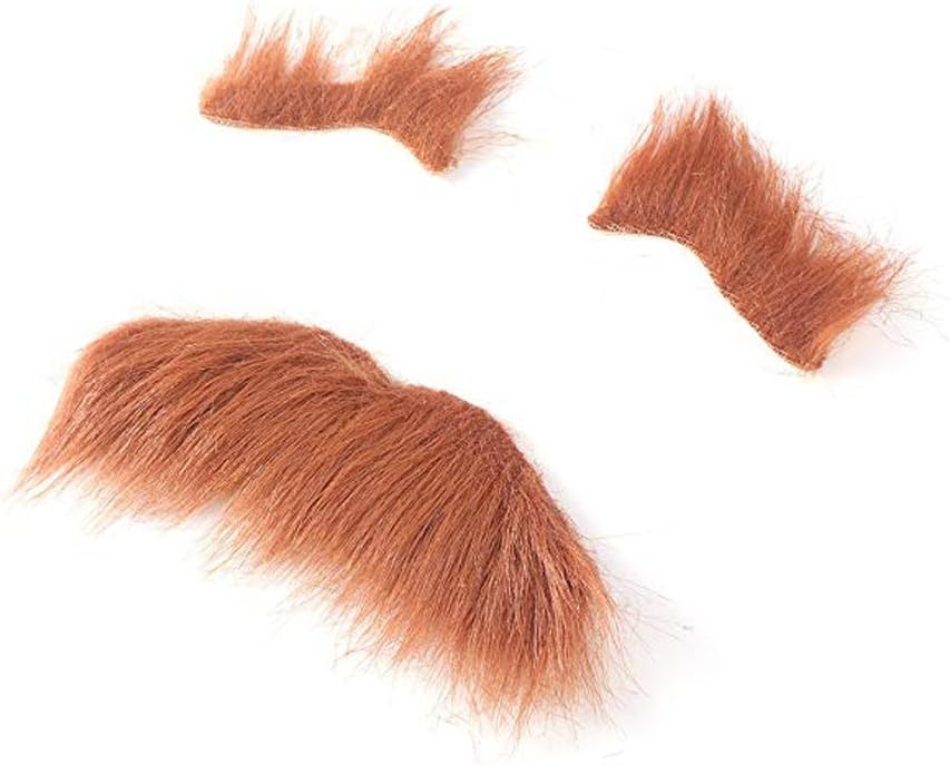 BinaryABC Halloween Fake Eyebrows Beard Moustache Kit