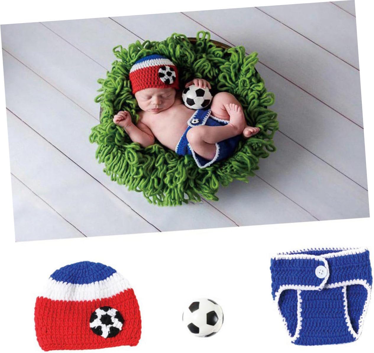 Baby Football Costume Set for Photography Newborn Outfit