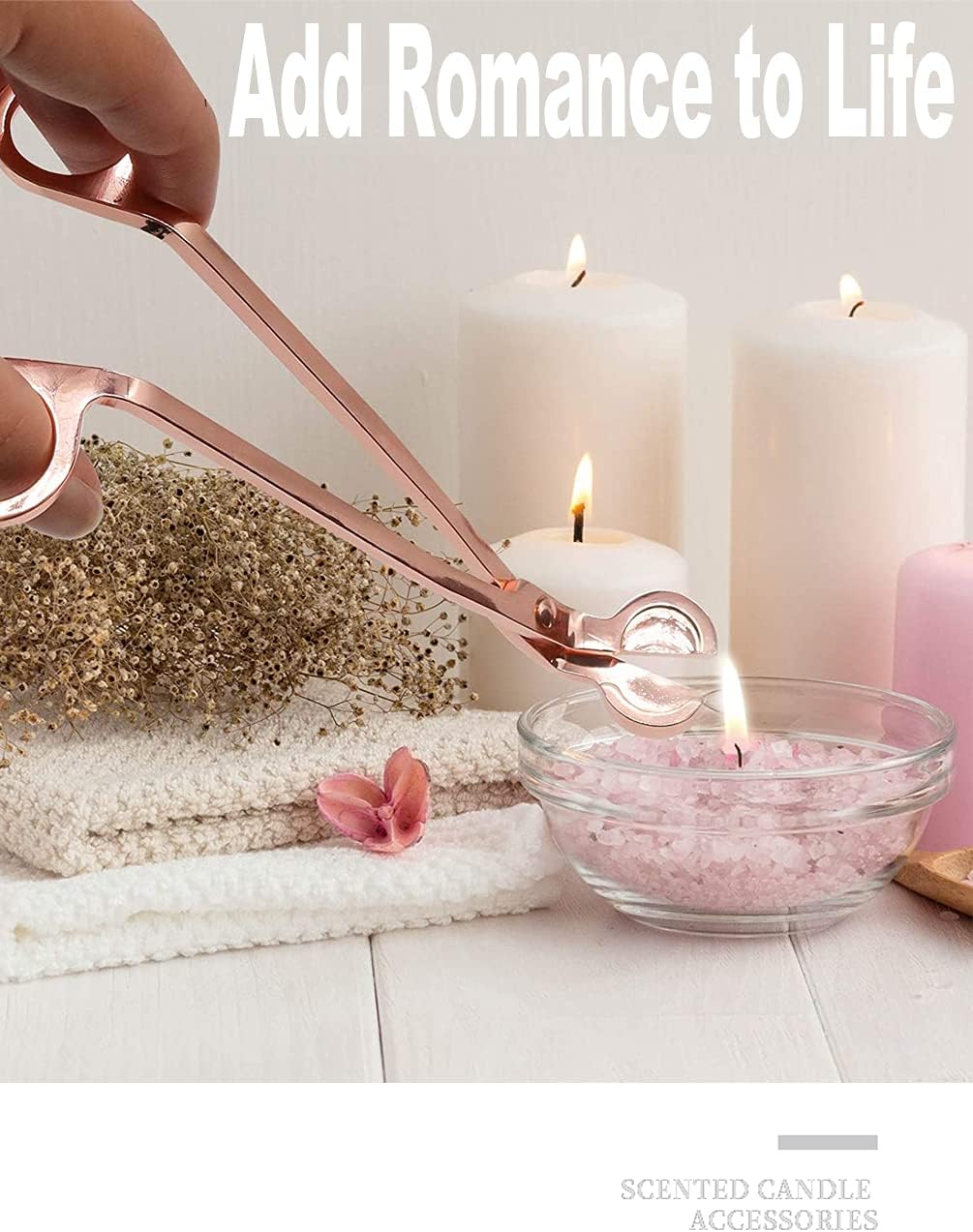 3-in-1 Candle Care Tools Set - Rose Gold