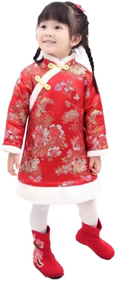 Baby Girls Chinese Qipao Dress Coat