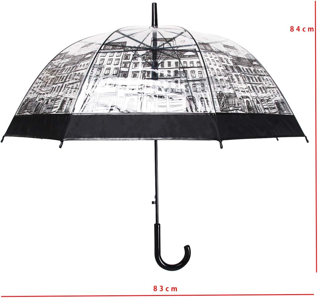 Lancoon Clear Bubble Dome Umbrella for Wedding