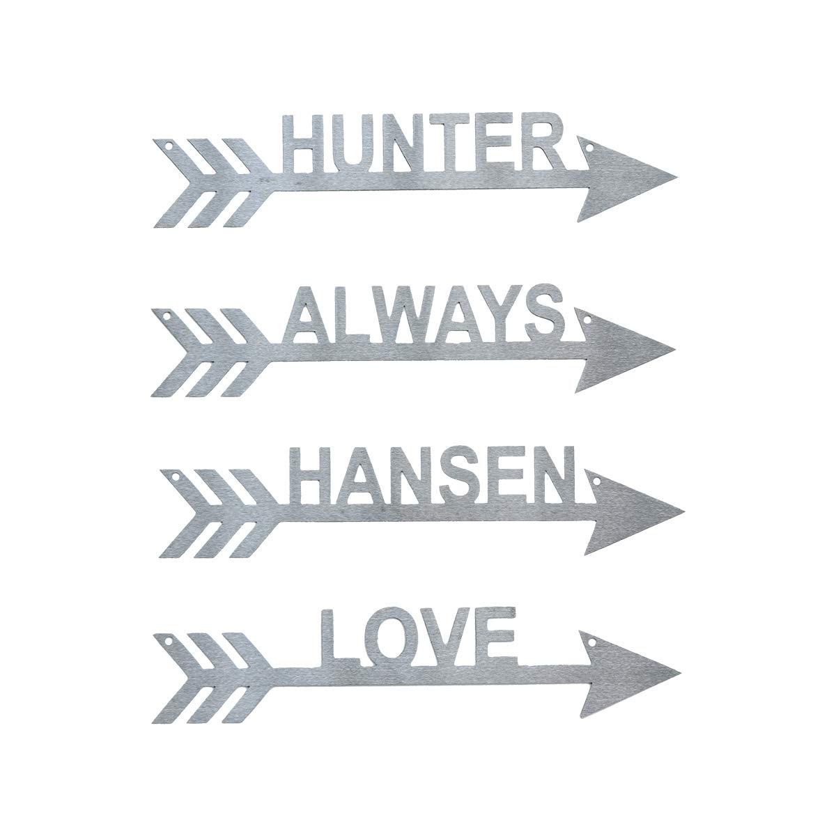 12 Custom Metal Arrow Name Sign Wall Decor 1