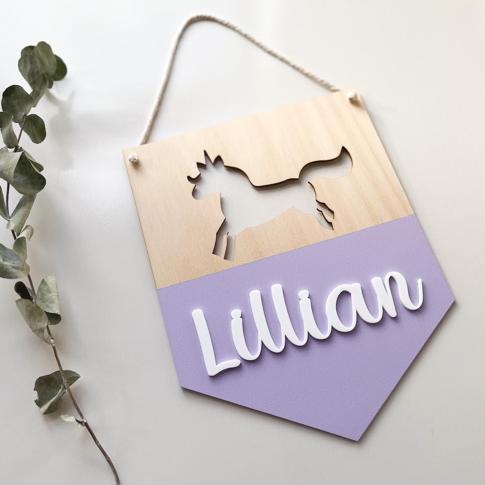 Personalized Dinosaur Name Plaque For Boys Girls Room Decor