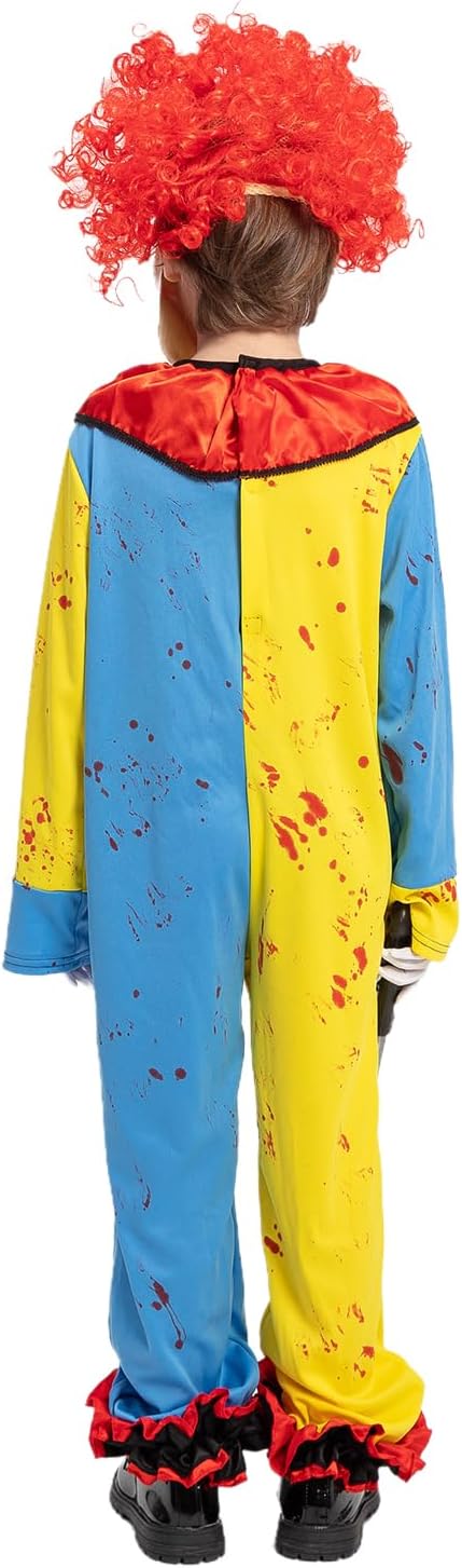 Scary Clown Costume for Kids Halloween Role Play