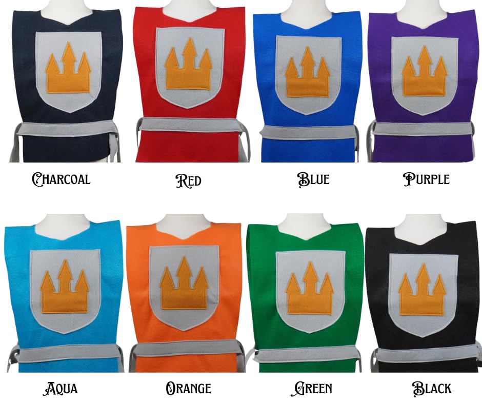 Medieval Knight Aqua Blue Baby Costume Tunic 1