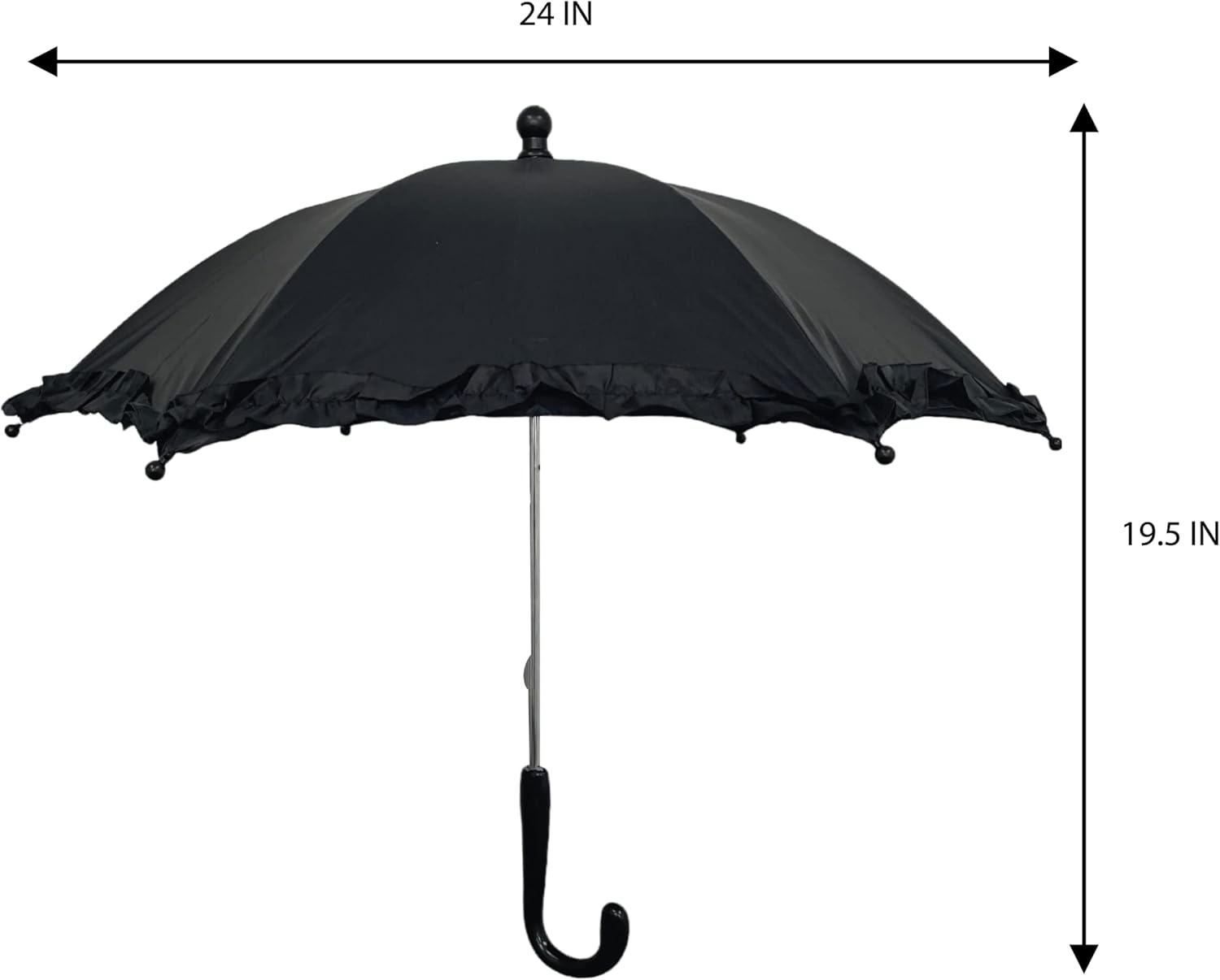Mardi Gras Spot Green Decorative Umbrella 145 Inch