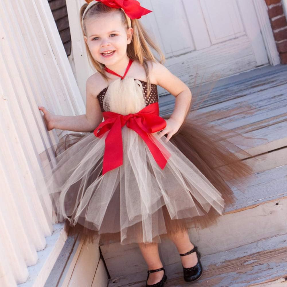 Toddler Girls Christmas Giraffe Costume Party Dress
