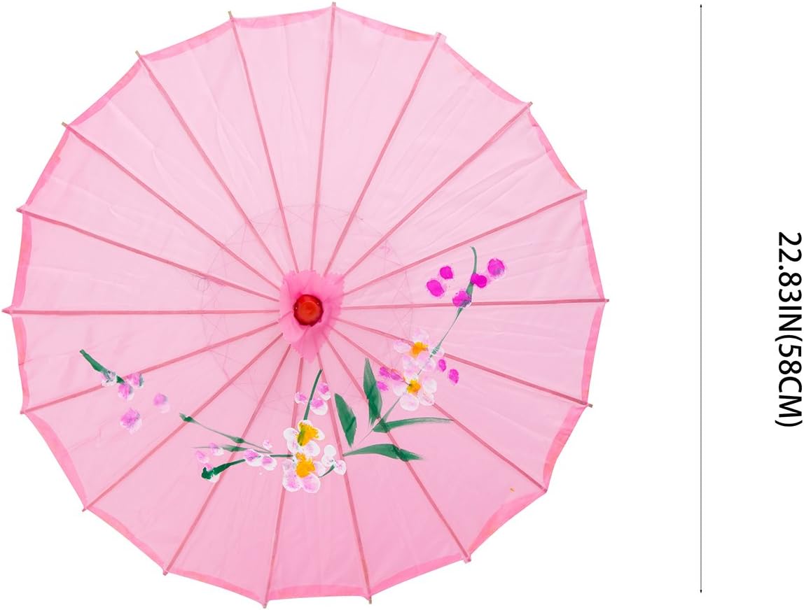 THY COLLECTIBLES 22 Pink Stick Umbrella for Weddings and Events