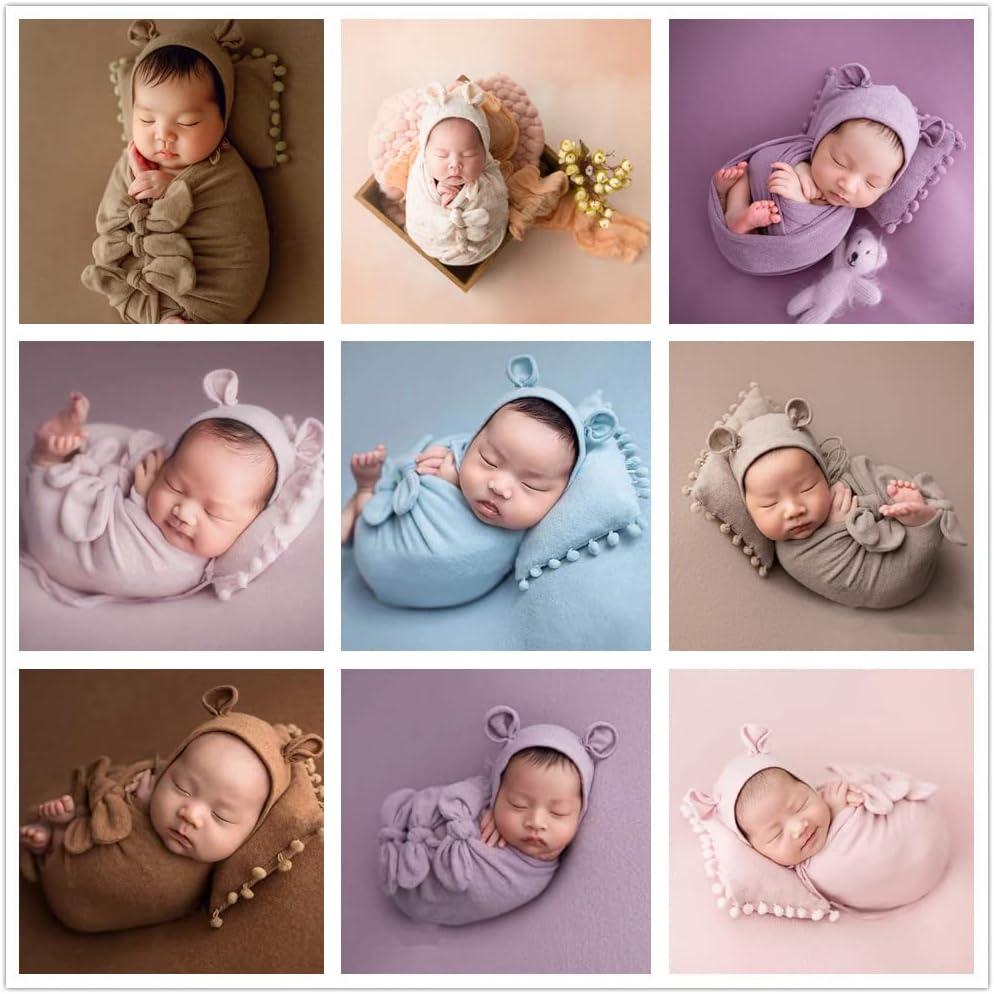 Vemonllas Baby Photography Props Set of 4