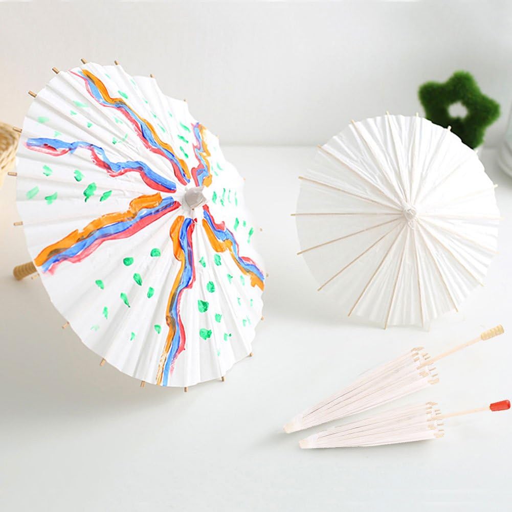 23 Handmade Oiled Paper Bamboo Parasol Umbrella