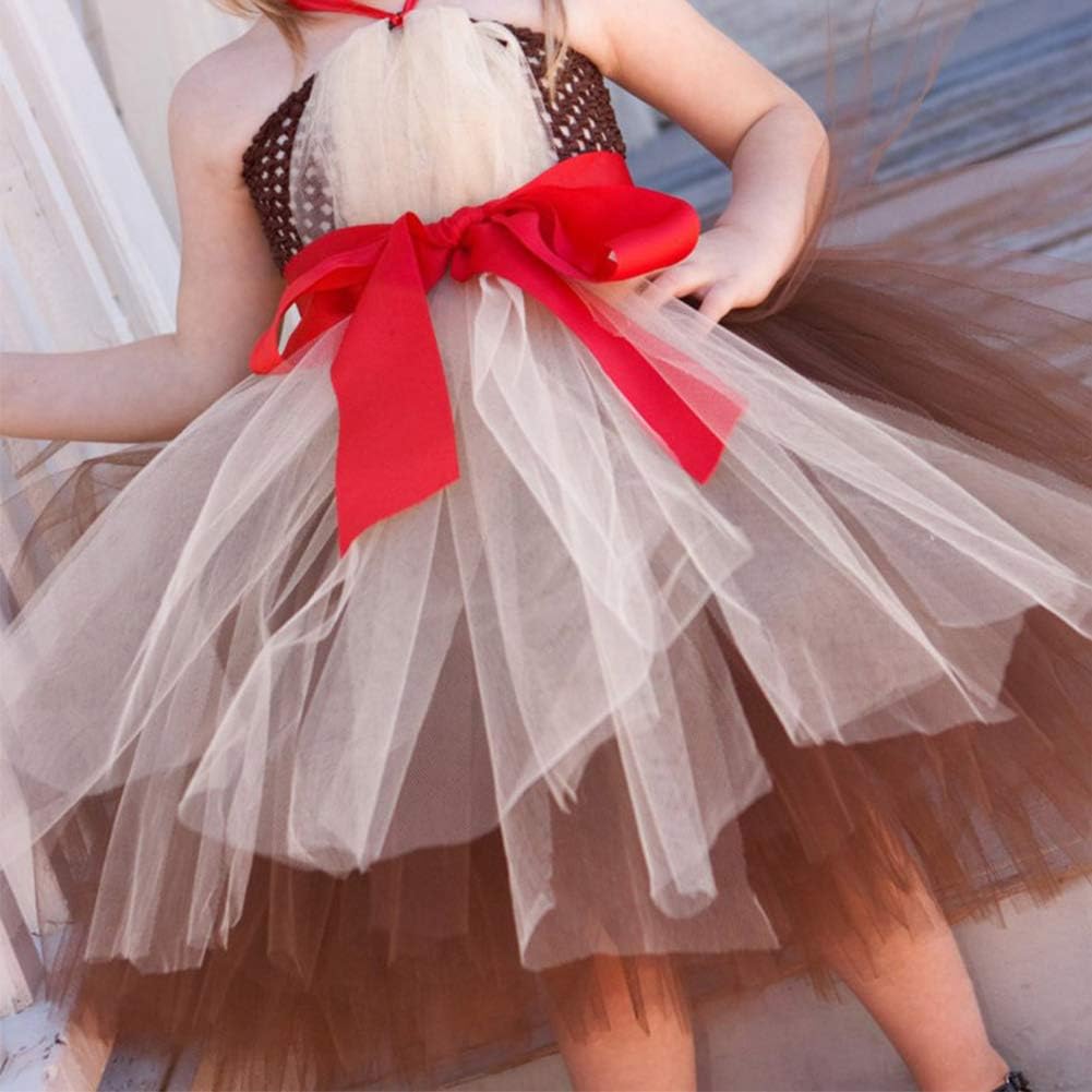 Toddler Girls Christmas Giraffe Costume Party Dress