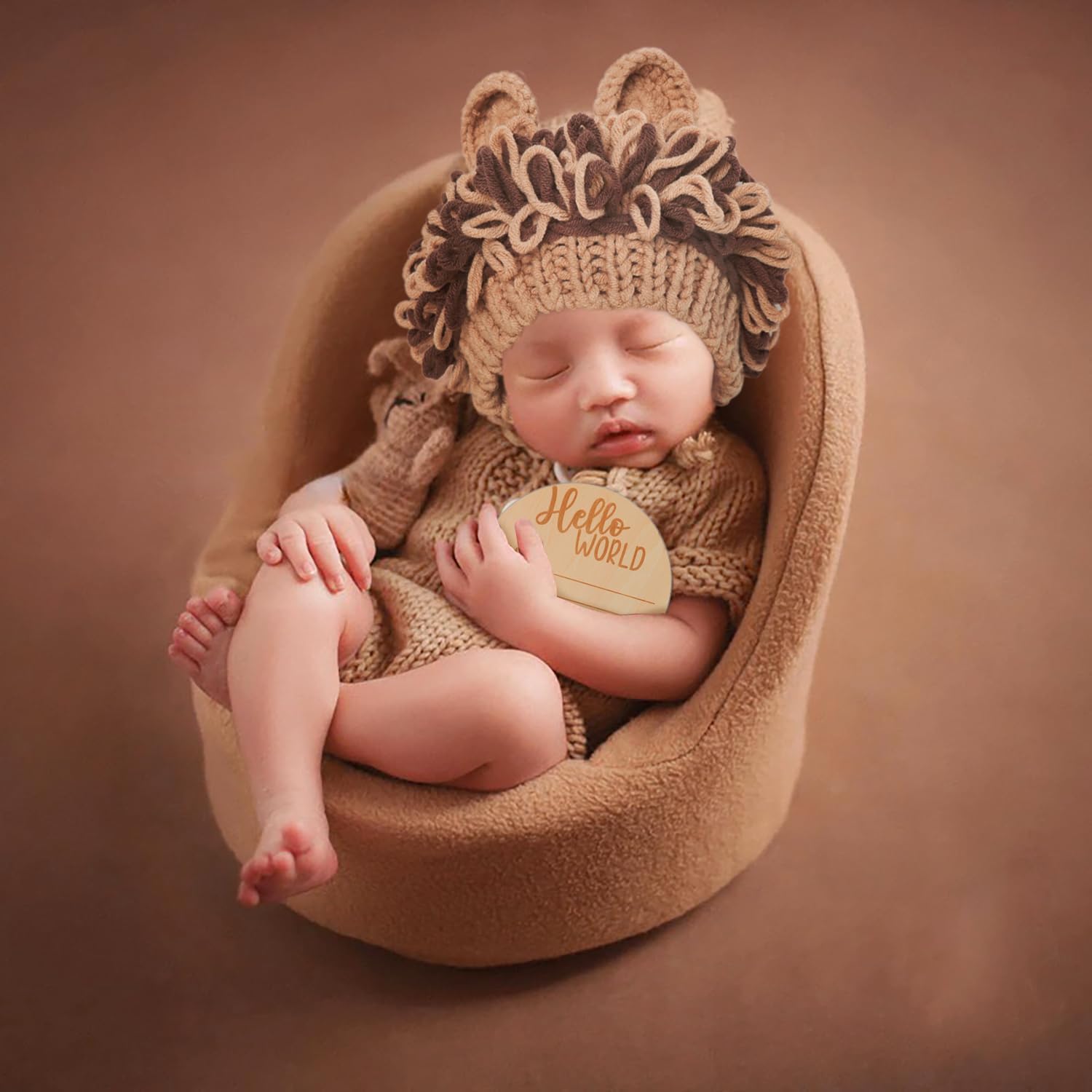BLUETOP Lion Baby Onesie Set Newborn Photoshoot