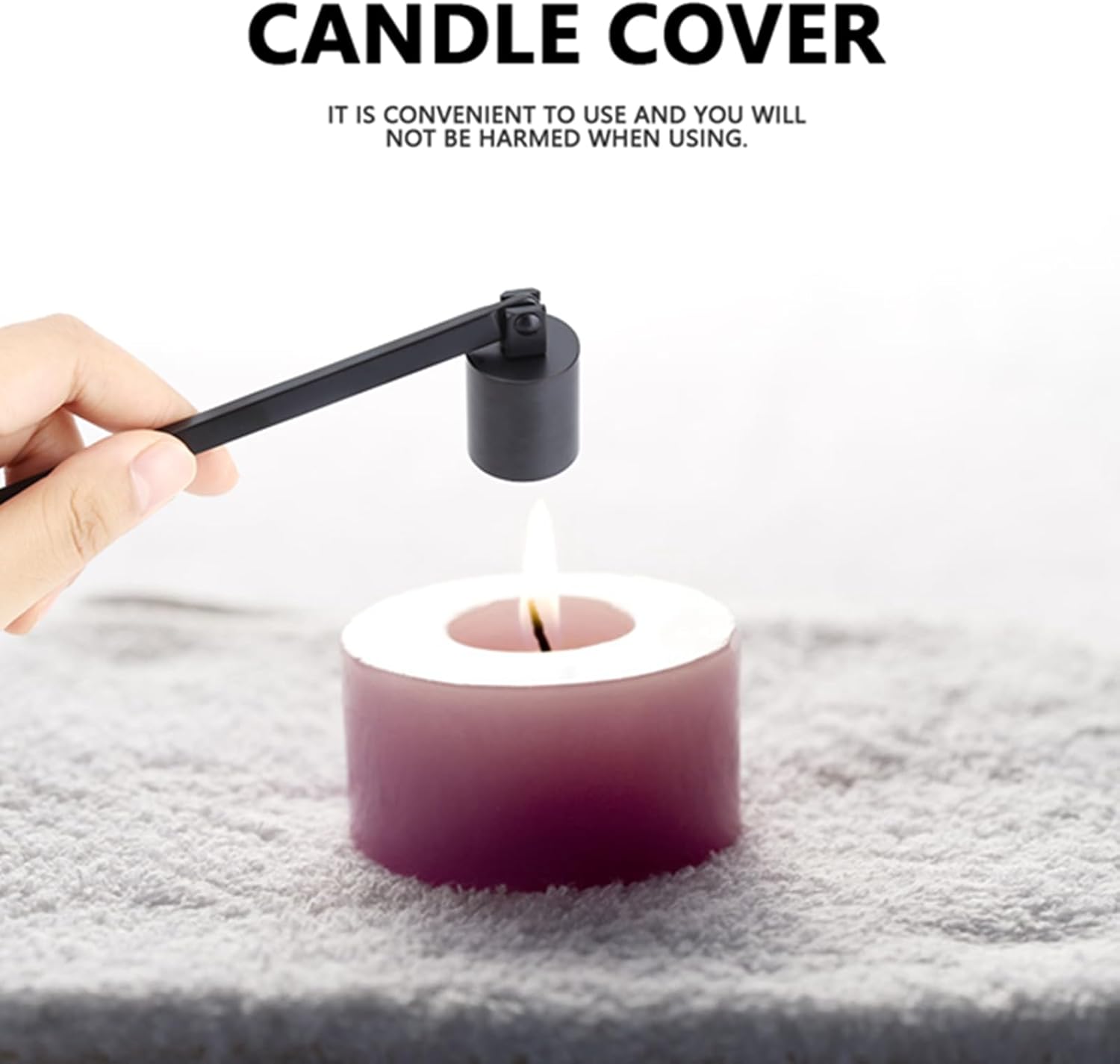 Fydun Heart Shaped Candle Snuffer with Wick Trimmer