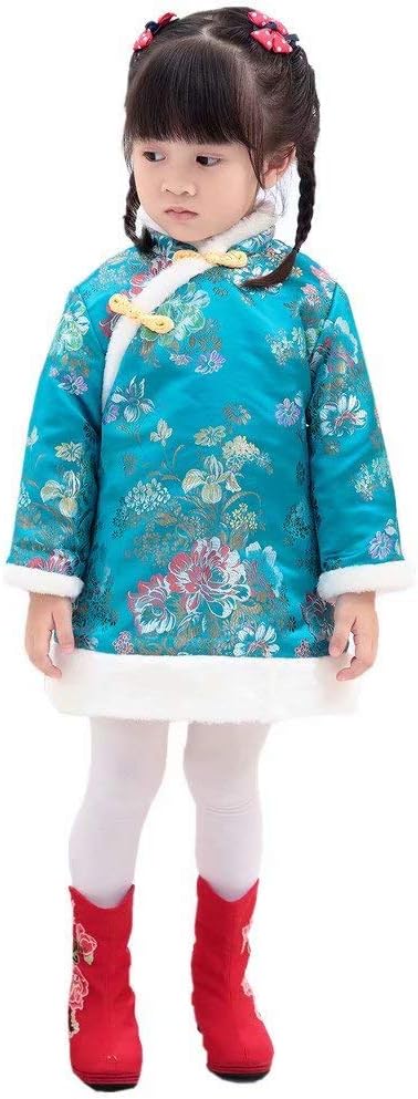 Baby Girl Qipao Dress Traditional Chinese Style with Embroidery