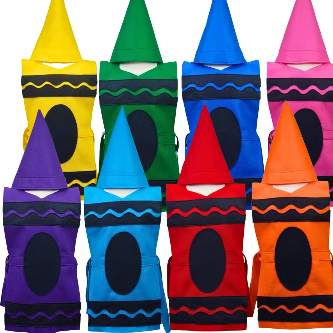 Pink Crayon Costume Tunic and Hat Set - Family Sizes
