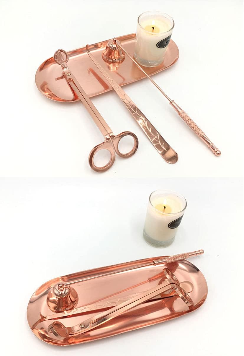 3-in-1 Candle Care Tools Set - Rose Gold